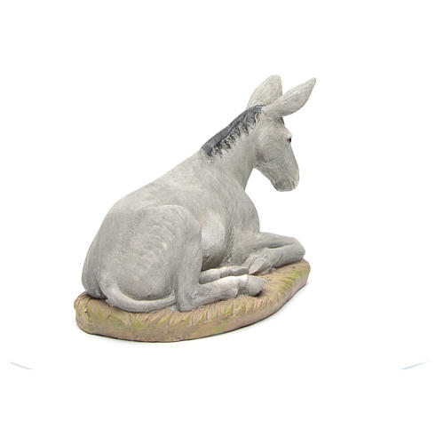 Donkey in resin by Martino Landi for nativities of 50cm 4