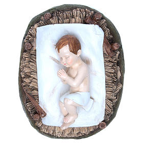 Baby Jesus figurine in resin 50cm Martino Landi Collection