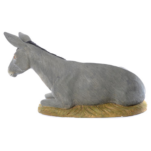 Burro 58 cm cm resina Linha Martino Landi para Presépio com figuras de altura média 120 cm 4