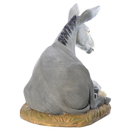 Burro 58 cm cm resina Linha Martino Landi para Presépio com figuras de altura média 120 cm 5