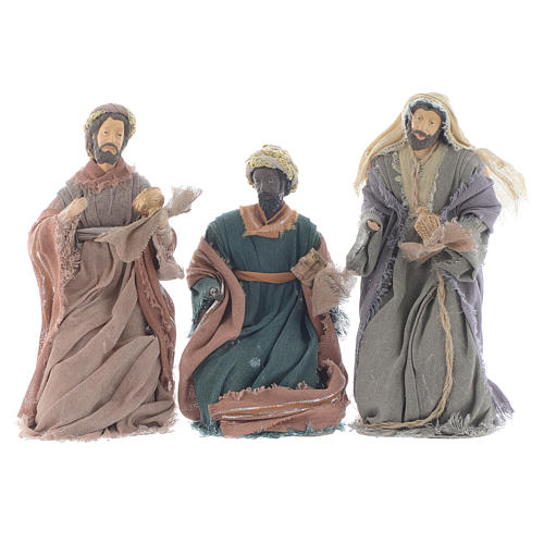 Wise Men for 20cm nativities in resin and brown gauze 1