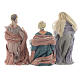 Wise Men for 20cm nativities in resin and brown gauze s2