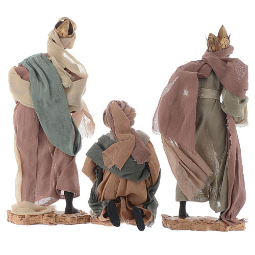 Trzej Królowie z wielbłądami 35cm żywica 3