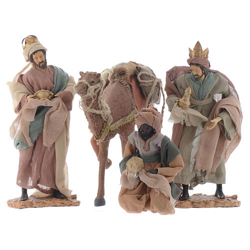 Wise Men and camel for 35cm nativities in resin 1