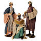 Wise Men for 120cm nativities in coloured fabric s1