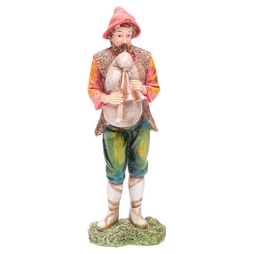 Nativity scene statue bagpipe player 21 cm resin 1