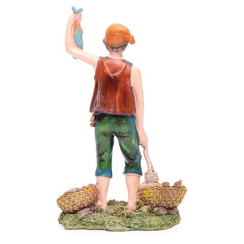 Nativity resin figurine, fisherman measuring 21cm 2