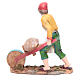 Nativity resin figurine, man with wheelbarrow measuring 21cm s2