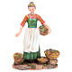Nativity figurine, woman with fruit and vegetable measuring 21cm s1
