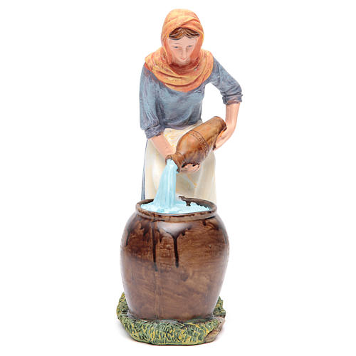 Nativity figurine, woman with amphora measuring 30cm 1