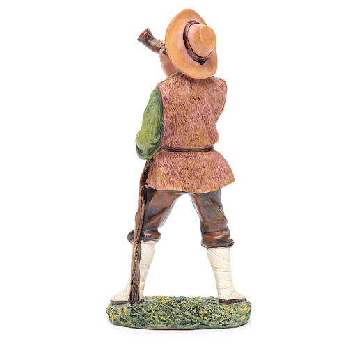 Homme avec corne 30 cm crèche en résine 2