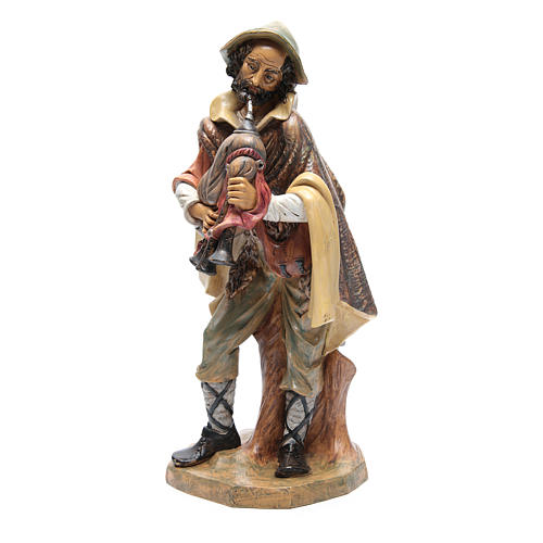 Nativity scene statue shepherd with bagpipe 2