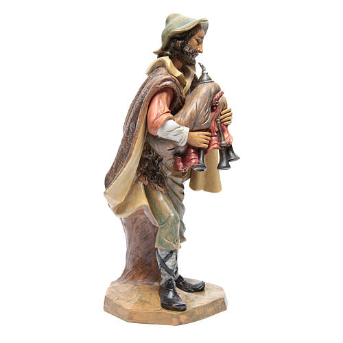 Nativity scene statue shepherd with bagpipe 4