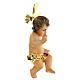 Wooden Baby Jesus with golden dress s4