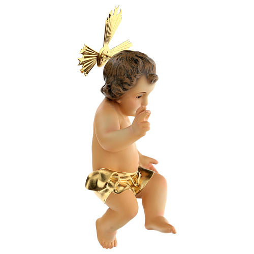 Wooden Baby Jesus with golden diaper 4