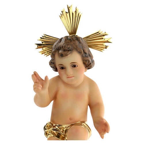 Wooden Baby Jesus with golden diaper 3