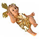 Niño Jesús pasta de madera vestido dorado 35 cm s6