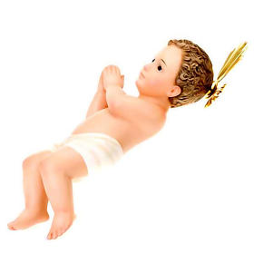 Estatuas del Niño Jesús: Jesus niños madera rayas 30 cm