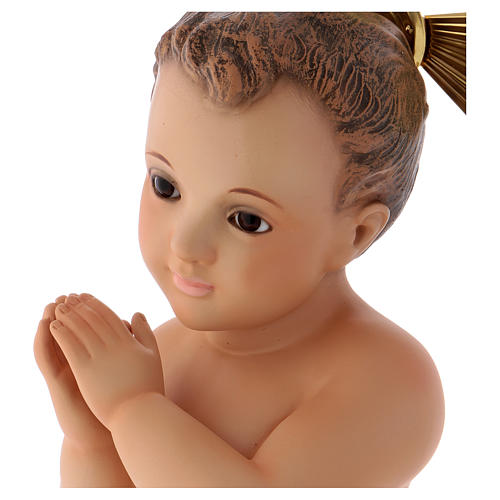 Wooden Baby Jesus with joined hands 4