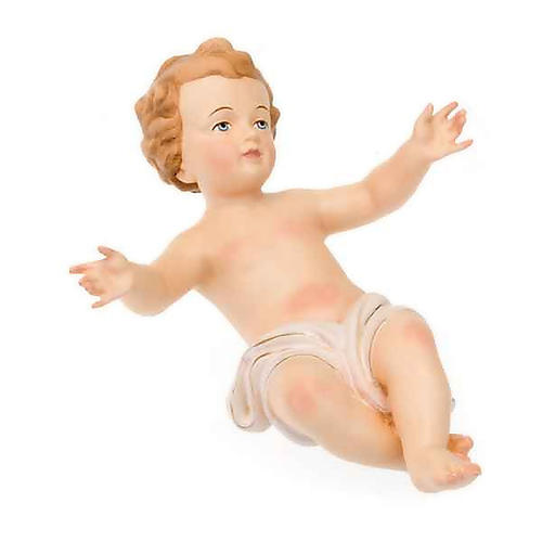 Niño Jesús madera pintada a mano 25 cm. 3