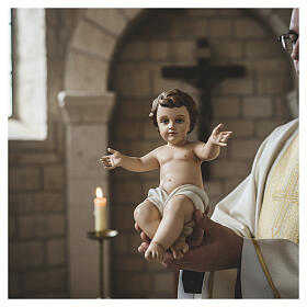 Statue Jesuskind, Fiberglas 40 cm