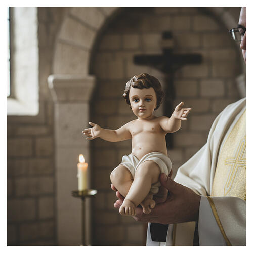 Niño Jesús 40 cm en fibra de vidrio 2