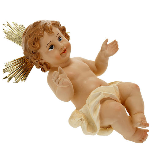 Niño Jesús con rayos 18cm resina 5