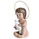 Baby Jesus in plaster with lamb 20cm s3