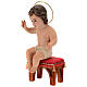Enfant Jésus assis plâtre 20 cm s3