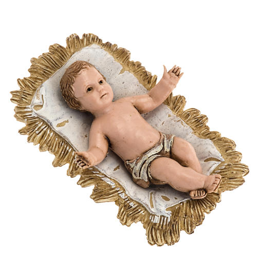 Baby Jesus with cradle 4cm Moranduzzo 1