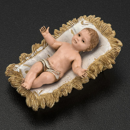 Baby Jesus with cradle 4cm Moranduzzo 2