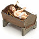 Baby Jesus in cradle, resin 9cm s1