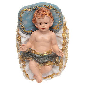 Baby Jesus in cradle, 13x9x8.5 cm