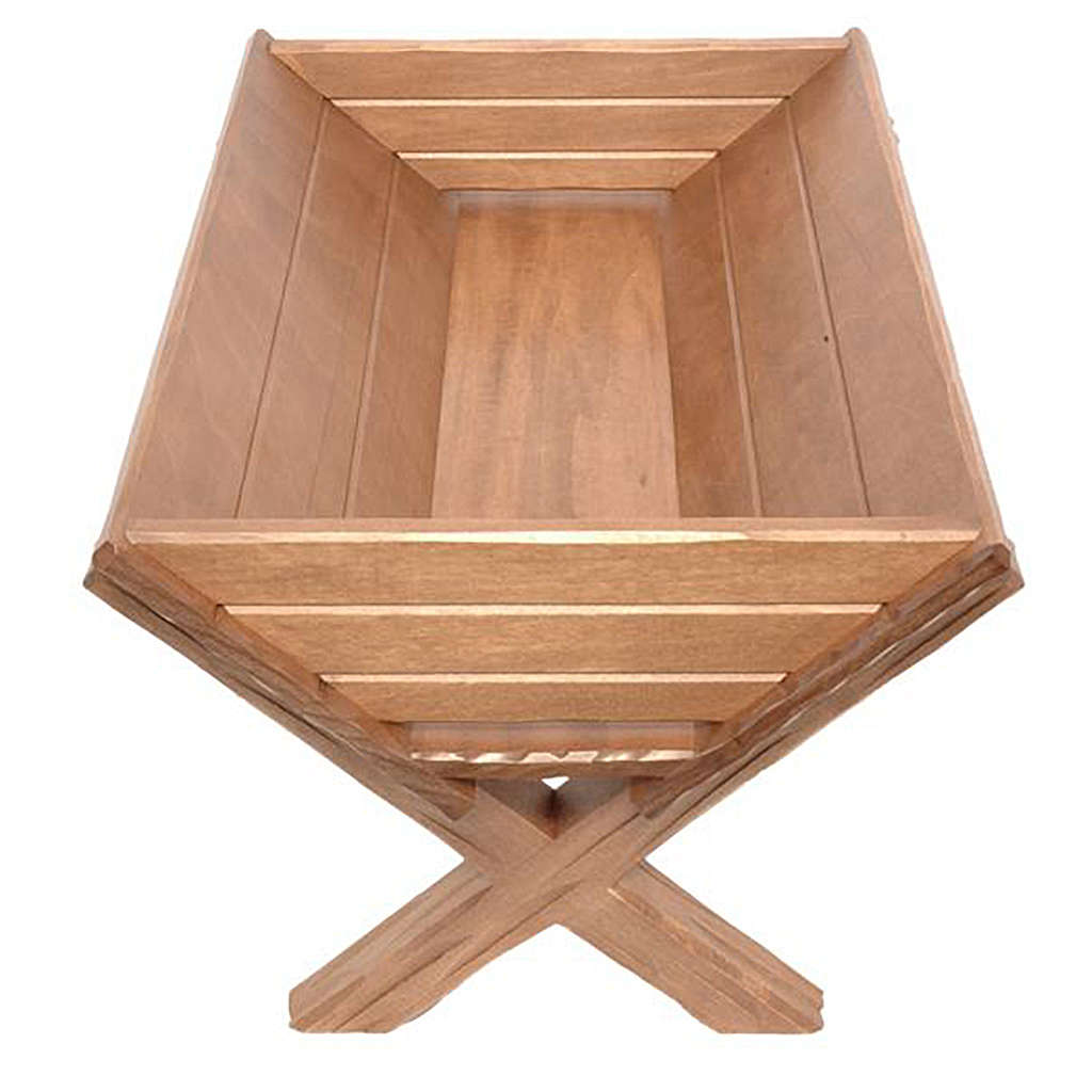 Wooden cradle for Baby Jesus Valgardena online sales on HOLYART.co.uk