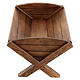 Wooden cradle for Baby Jesus Valgardena s1