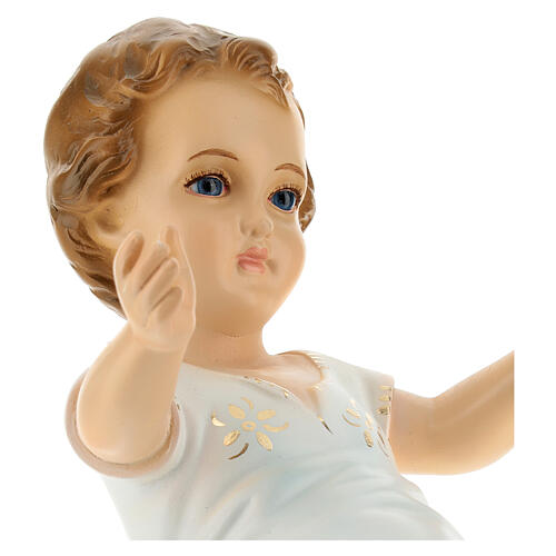 Liegendes Jesuskind mit Augen aus Kristall Landi 27 cm 8