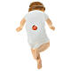 Bambino Gesù cm 27 sdraiato occhi cristallo Landi s9