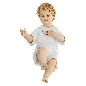 Baby Jesus in resin with painted eyes, 30cm Landi