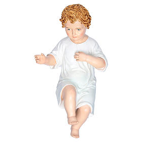 Statue Gesù Bambino: Bambino 30 cm Resina occhi dipinti Landi Statue Gesù Bambino: Bambino 30 cm Resina occhi dipinti Landi