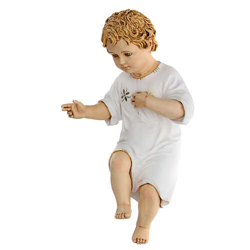 Baby Jesus in resin with painted eyes, 30 cm Landi 3