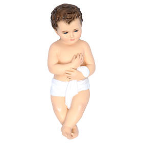 Statue Gesù Bambino: Bambino cm 24 nudo occhi cristallo Landi Statue Gesù Bambino: Bambino cm 24 nudo occhi cristallo Landi