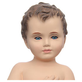 Statue Gesù Bambino: Bambino cm 24 nudo occhi cristallo Landi Statue Gesù Bambino: Bambino cm 24 nudo occhi cristallo Landi
