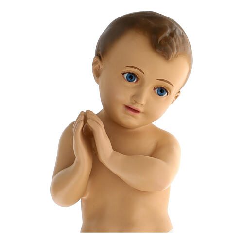 Niño Jesús manos unidas 50cm ojos cristal Landi PARA EXTERIOR 3