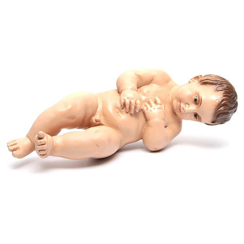 Naked Baby Jesus baroque style with crystal eyes, 50cm Landi FOR OUTDOORS 12