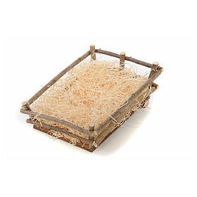 Cradle in wood and straw 27-30 cm Landi