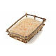Cradle in wood and straw 27-30 cm Landi s1