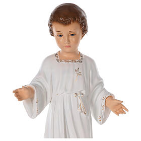 Jesuskind stehend, Heilige Kindheit, Augen aus Kristall, Landi, 55 cm, AUßEN