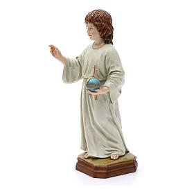 Dzieciątko Jezus z kulą w ręku 25 cm żywica