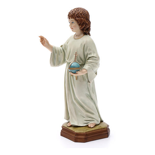 Dzieciątko Jezus z kulą w ręku 25 cm żywica 2