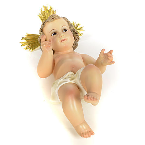 Baby Jesus in wood pulp, 40cm (fine decor.) 4